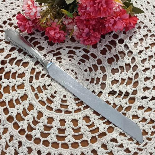 Mooie brocante vlees/broodmes, Gero Zilmeta, nr. 517, Huis en Inrichting, Keuken | Bestek, Gebruikt, Rvs of Chroom, Ophalen of Verzenden