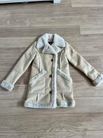 Hollister Beige Jas met Bont - Maat XS, Ophalen of Verzenden, Zo goed als nieuw, Maat 34 (XS) of kleiner, Beige