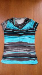 Bruin/blauw shirt, Christa Probst, maat 40, Maat 38/40 (M), Blauw, Nieuw, Ophalen of Verzenden