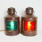 Een set scheepslampen bakboord en stuurboord., Verzamelen, Ophalen of Verzenden, Zo goed als nieuw, Gebruiksvoorwerp