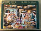 Falcon puzzel Ye olde tea shoppe, Ophalen of Verzenden, 500 t/m 1500 stukjes, Zo goed als nieuw