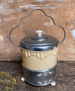 Leuke Engelse Koekjestrommel - vintage antiek brocante, Ophalen of Verzenden