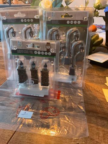 9. Tuinverlichting, lantaarnpalen -  voor kerstdorp beschikbaar voor biedingen