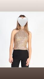 Halter Sequin Top Gold Beaustore, Kleding | Dames, Tops, Overige kleuren, Nieuw, Ophalen of Verzenden, Zonder mouw