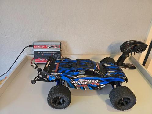 traxxas rustler 4wd vxl rtr, Hobby en Vrije tijd, Modelbouw | Radiografisch | Auto's, Gebruikt, Auto offroad, Elektro, Schaal 1:10