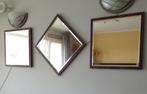 3 spiegels, Huis en Inrichting, Woonaccessoires | Spiegels, Minder dan 100 cm, Zo goed als nieuw, 50 tot 75 cm, Ophalen