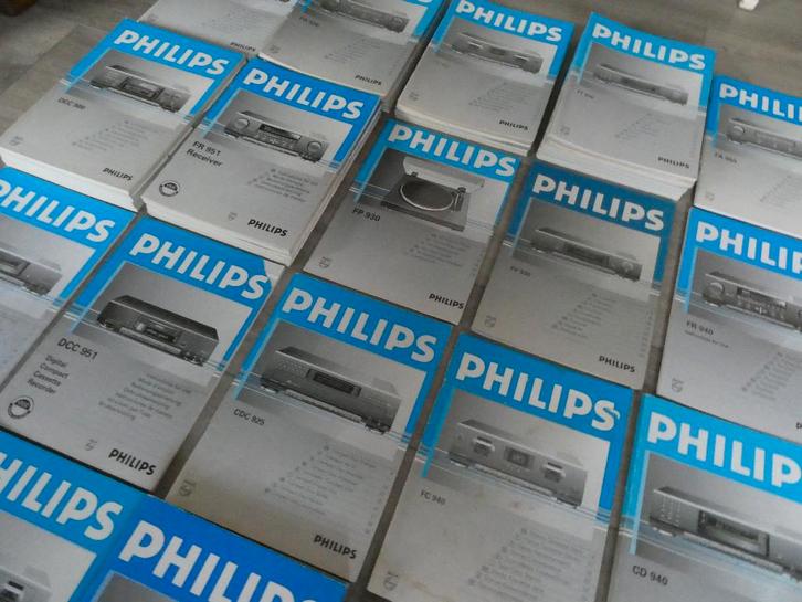 Originele handleidingen Philips 900 series, nette staat, Audio, Tv en Foto, Versterkers en Receivers, Zo goed als nieuw, 120 watt of meer