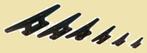 Robuuste zwarte nylon kikkers. 60 t/m 145 mm. Vanaf € 1,00., Ophalen of Verzenden, Nieuw, Overige typen