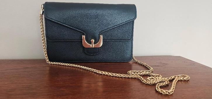 Coccinelle lederen schoudertasje NIEUW, Sieraden, Tassen en Uiterlijk, Tassen | Damestassen, Nieuw, Schoudertasje, Zwart, Ophalen of Verzenden