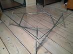 Glazen salontafel, Huis en Inrichting, Tafels | Salontafels, Ophalen, 50 tot 100 cm, 50 tot 100 cm, Zo goed als nieuw