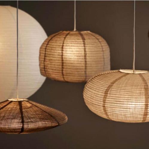 nieuwe Deense jute HANGLAMP lampenkap beige Scandi boho, Huis en Inrichting, Lampen | Lampenkappen, Nieuw, Minder dan 25 cm, Rond