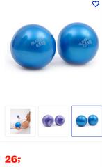 Pilates fitness ballen gewichten 2x0,5 kg €5, Ophalen of Verzenden