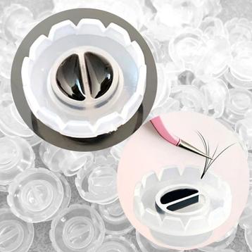 100 stuks Wegwerp Wimper Lijm Fan Cup Rings beschikbaar voor biedingen