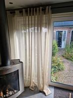 Lichtdoorlatende 'linnen' inbetween gordijnen, Crème, 200 cm of meer, Ophalen of Verzenden, Zo goed als nieuw
