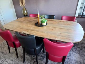 6 eetkamerstoelen leatherlook beschikbaar voor biedingen