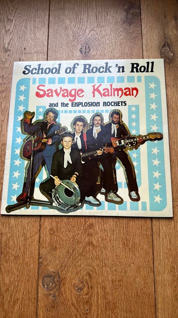 Savage Kalman, lp, School of rock ‘n’ roll, Ophalen of Verzenden, Gebruikt, 12 inch