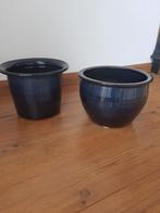 Overpotten voor binnen donkerblauw, Tuin en Terras, Bloempotten, Ophalen, Gebruikt, Rond, Binnen