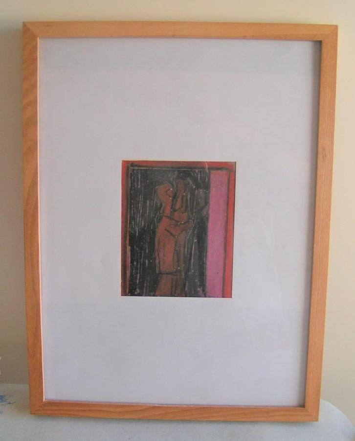 Hubert Bekman voorstudie sculptuur 1963 NHS potlood tekening, Antiek en Kunst, Kunst | Tekeningen en Foto's, Ophalen of Verzenden