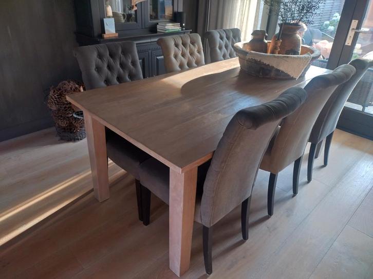 Hoffz Eetkamertafel 200x100cm, Huis en Inrichting, Tafels | Eettafels, Zo goed als nieuw, 50 tot 100 cm, 200 cm of meer, Rechthoekig