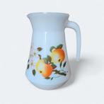 Vintage Arcopal melkglas kan met perziken – jaren '70, Antiek en Kunst, Ophalen of Verzenden