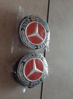 Mercedes-Benz naafkappen set zwart/rood, Ophalen of Verzenden, Nieuw