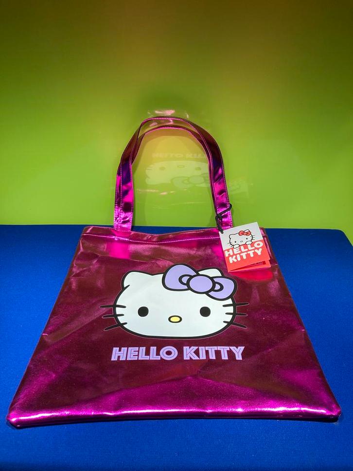 Hello Kitty Metallic Roze Schoudertas - Nieuw!, Sieraden, Tassen en Uiterlijk, Tassen | Damestassen, Nieuw, Schoudertasje, Roze