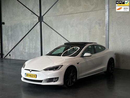 Tesla Model S 100D, Gratis Supercharging, Carbon,Panodak,enz, Auto's, Tesla, Bedrijf, Te koop, Model S, 360° camera, 4x4, ABS
