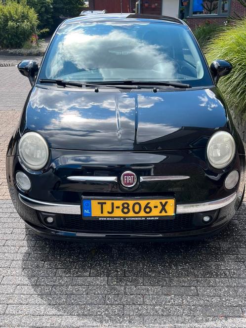 Fiat 500 1.2 C 2009 Zwart, Auto's, Fiat, Particulier, Airconditioning, Benzine, B, Hatchback, Handgeschakeld, Geïmporteerd, Zwart