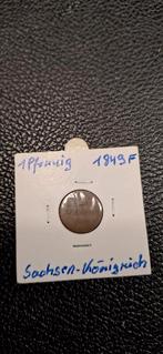 Germaanse staten 1 pfennig 1849 F Sachsen-Konig, Ophalen of Verzenden, Duitsland