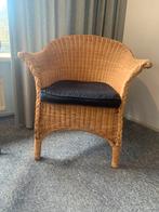 Rieten stoel, Huis en Inrichting, Stoelen, Ophalen, Gebruikt, Bruin, Riet of Rotan