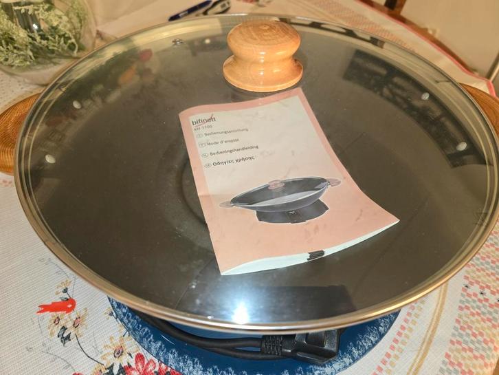 Bifinett KH 1100 Wok & Fondue Set - Zo Goed Als Nieuw!, Witgoed en Apparatuur, Fonduesets, Zo goed als nieuw, Fondueset, Elektrisch