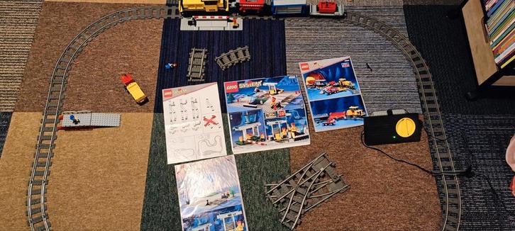 Lego trein 4564 en spoorovergang 4532, Kinderen en Baby's, Speelgoed | Duplo en Lego, Zo goed als nieuw, Ophalen of Verzenden