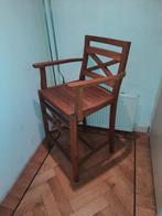 Teak houten barkruk in hele goede staat, Huis en Inrichting, Barkrukken, Ophalen, 60 tot 90 cm, Zo goed als nieuw, Hout