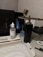 Airbrush Brows Set voor Wenkbrauwen + Accessoires, Ophalen of Verzenden, Zo goed als nieuw, Zwart, Ogen