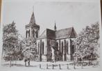 Nederlands Hervormde kerk in Ede - tekening Marius Jansen, Verzenden, 1980 tot heden, Ongelopen, Gelderland