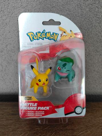 Pokemon Pikachu & Bulbasaur battle figure pack (NIEUW!) beschikbaar voor biedingen