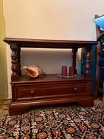 Massief houten bijzetkastje / TV-meubel met lade, Antiek en Kunst, Ophalen