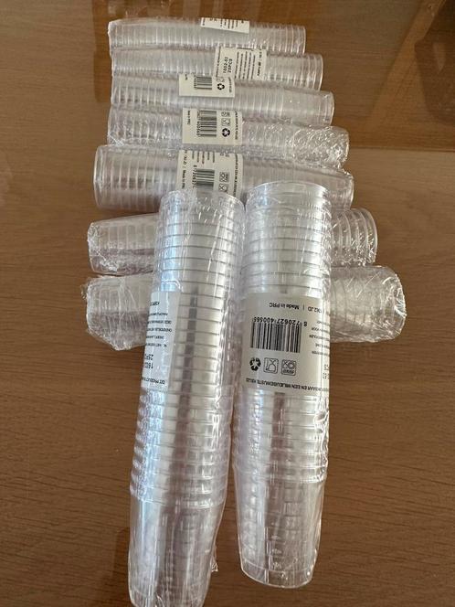 Shotglazen Plastic Transparant 3,5cc  (9xpac Per pac 25st), Verzamelen, Glas en Borrelglaasjes, Zo goed als nieuw, Ophalen of Verzenden