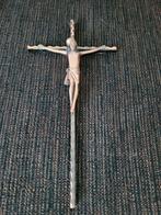 Kruisbeeld Jezus Crucifix metaal, Verzamelen, Ophalen of Verzenden, Zo goed als nieuw, Beeld(je)