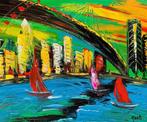 Acryl op canvas Jan Marti - Big Apple, Antiek en Kunst, Kunst | Schilderijen | Modern, Verzenden