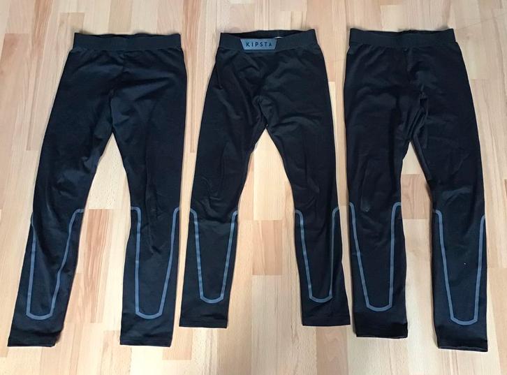 3 Kipsta thermobroeken keepcomfort maat 131-140 / 141-150 cm, Kinderen en Baby's, Kinderkleding | Maat 134, Zo goed als nieuw