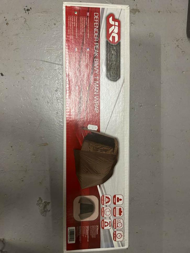 JRC Defender Peak Bivvy 1 Man Wrap, Watersport en Boten, Hengelsport | Karpervissen, Nieuw, Overige typen, Ophalen of Verzenden