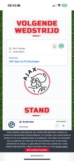 Ajax groningen tekoop 2tickets naast elkaar, Eén persoon, Overige soorten