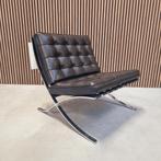 Knoll Barcelona Chair - Venezia Relax Nero, Ophalen of Verzenden