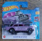 Hot Wheels '55 CHEVY BEL AIR GASSER (paars) 1/64, Ophalen of Verzenden, Nieuw, Auto