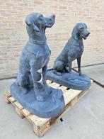 2 gietijzeren jachthonden groot model aan zéér lage prijs !!, Ophalen of Verzenden, Zo goed als nieuw, Metaal, Dierenbeeld