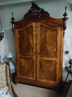 Antieke mahonie houten biedermeier kroonkast, Antiek en Kunst, Ophalen