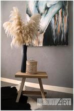 Handgemaakte kruk van Suar hout, Hoeves 3 in schijndel, Info@hout-art.nl, Nieuw, Ophalen of Verzenden