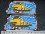 2x sticker NS logo trein vintage, Verzamelen, Stickers, Verzenden, Zo goed als nieuw, Bedrijf of Vereniging