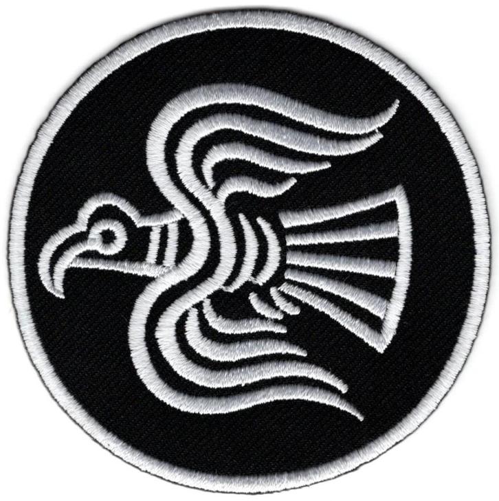 Odins Raven Viking stoffen opstrijk patch embleem, Verzamelen, Stickers, Nieuw, Bedrijf of Vereniging, Ophalen of Verzenden